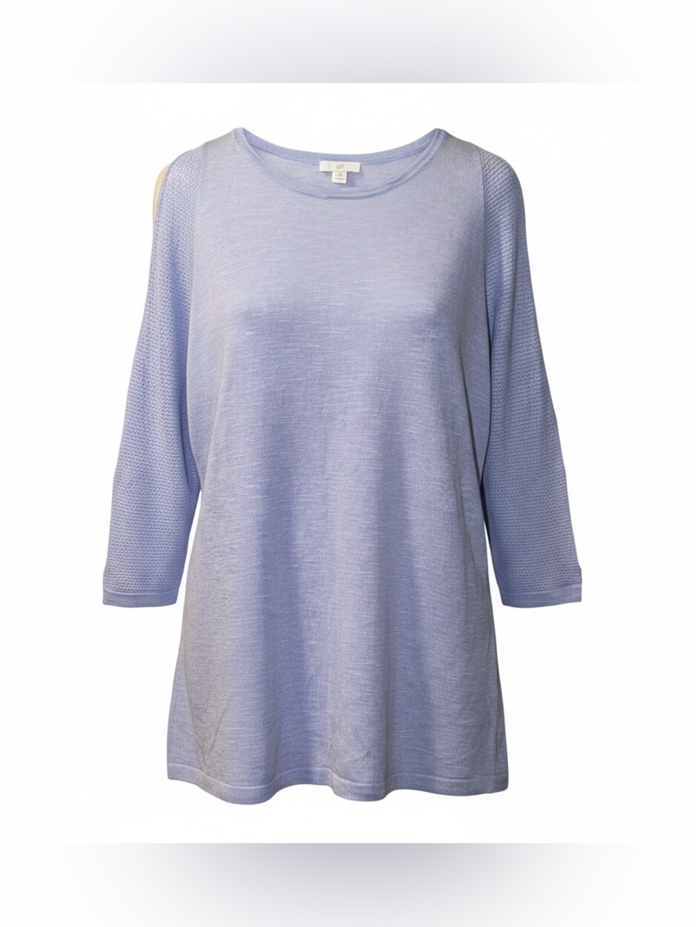 J. Jill Pale Blue Knit A-Line Tunic